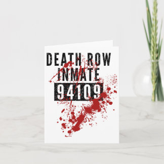 Carte Détenu du couloir de la mort 94109 Costume sanglan
