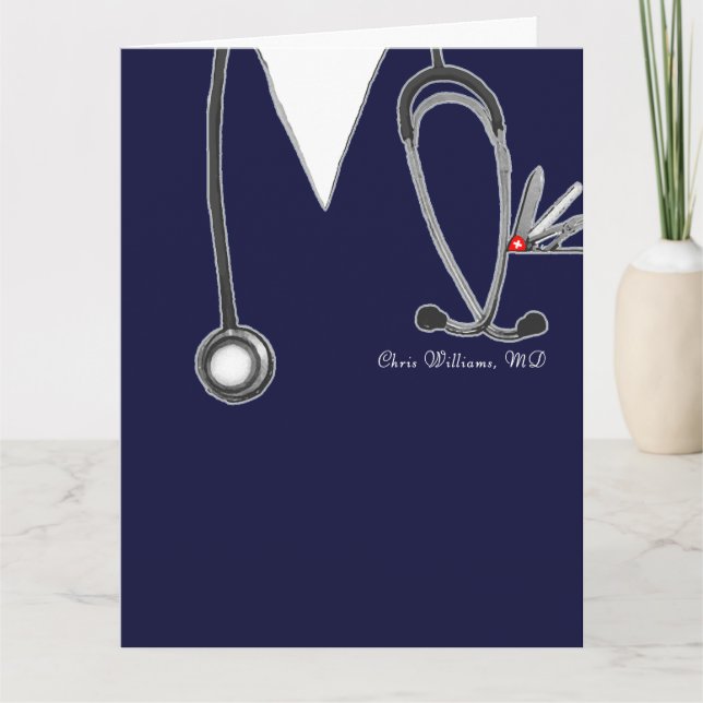 Carte d'études Médicales personnalisée (Devant)