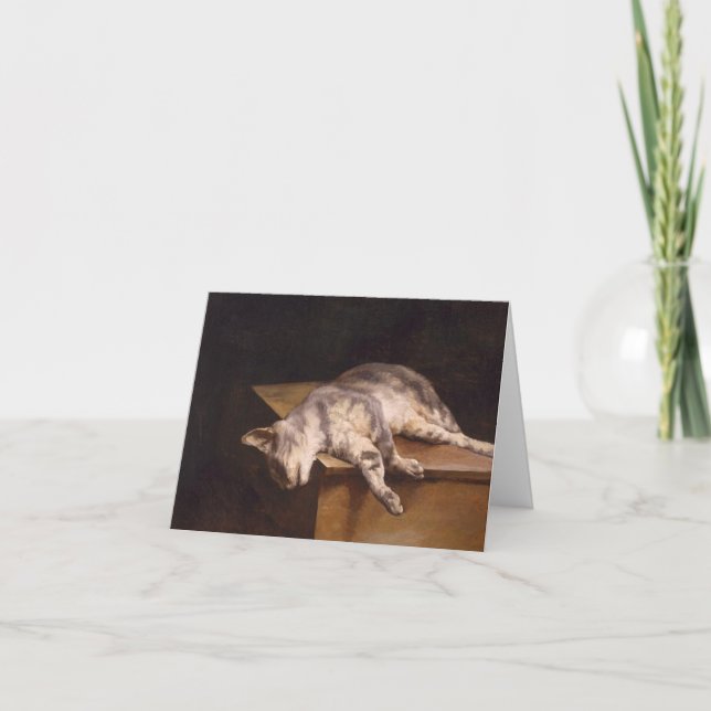 Carte Deuil de chat mort (Devant)