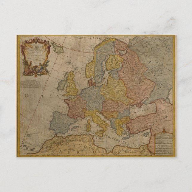 Carte d'Europe | 1700 (Devant)
