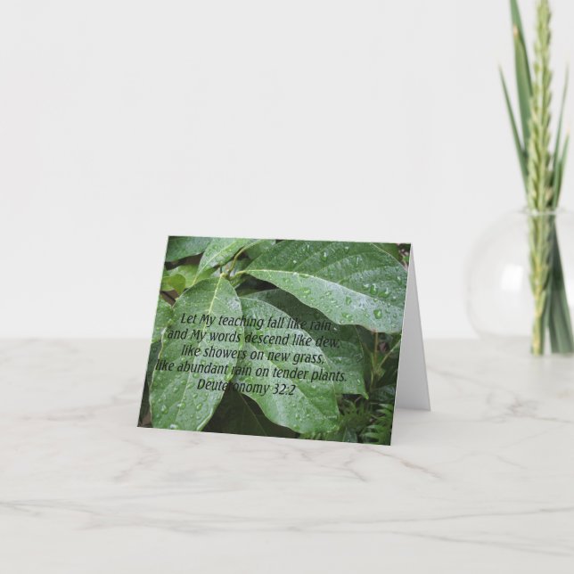 Carte Deutéronome 32:2 (Devant)