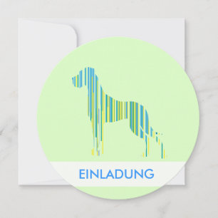 Carte Deutsche Dogge Minimalistisch