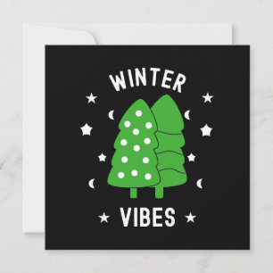 Carte Deux arbres Vibes hivernales
