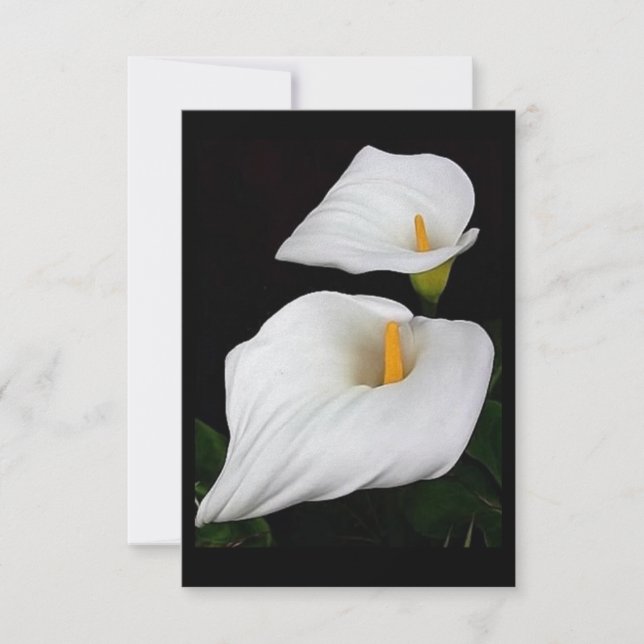 Carte Deux Calla Lilies #9 (Devant)
