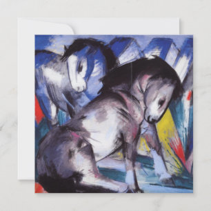 Carte Deux chevaux (par Franz Marc)