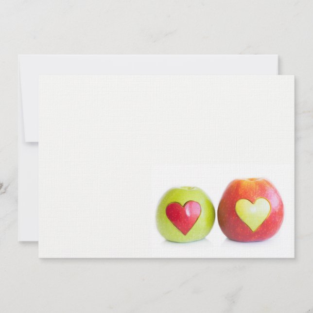 Carte Deux coeurs Un amour (Devant)