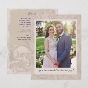 Carte Deux cœurs un amour, Photo de détails de mariage g