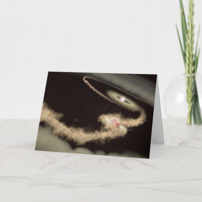 Carte Deux Exoplanètes Géantes De Gaz Orbitant Une Jeune (Devant)