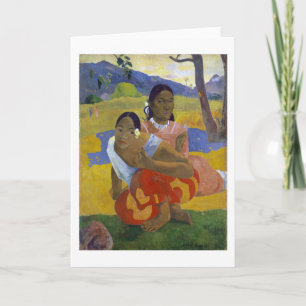 Carte Deux femmes tahitiennes, Gauguin