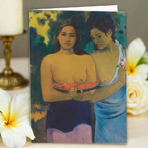 Carte Deux femmes tahitiennes par Paul Gauguin, Art