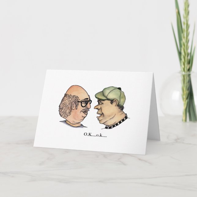 Carte Deux gars drôles et leurs médicaments (Devant)