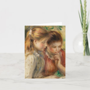 Carte Deux Lectures - Renoir Impressionniste Peinture
