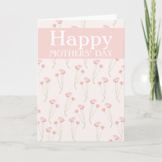 Carte Deux Moms Joyeuses Fleurs Fête Des Mères Gay (Devant)