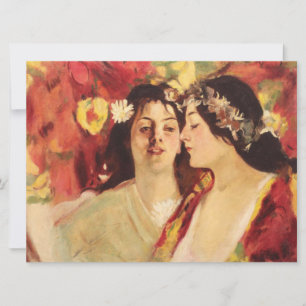 Carte Deux muses du printemps (par Stefan Luchian)
