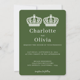 Carte Deux Reines Font Un Mariage Gay À Thème De Couronn