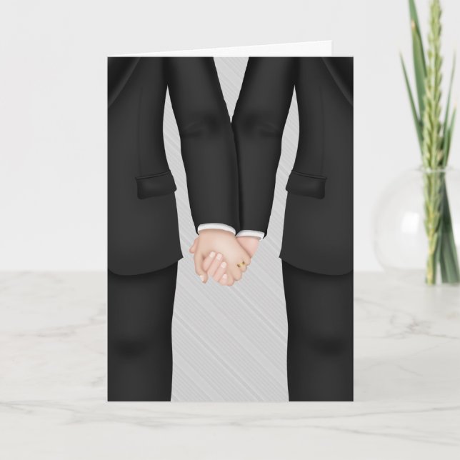 Carte Deux salles, félicitations pour les Mariages homos (Devant)