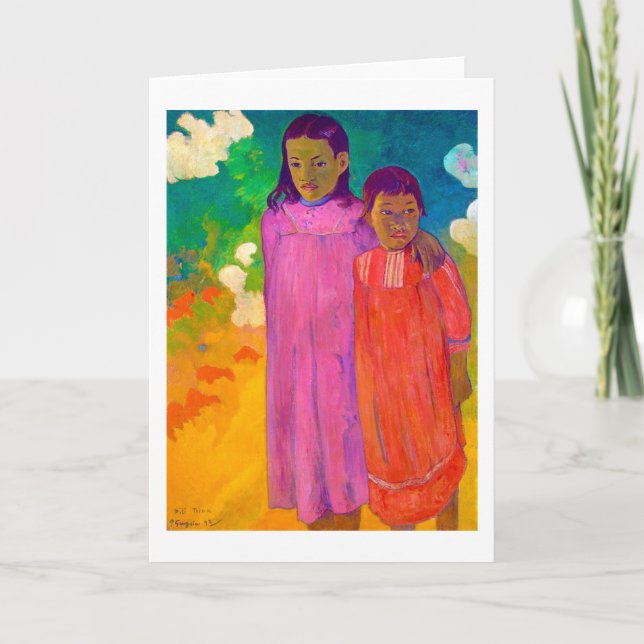 Carte Deux Soeurs, Gauguin (Devant)