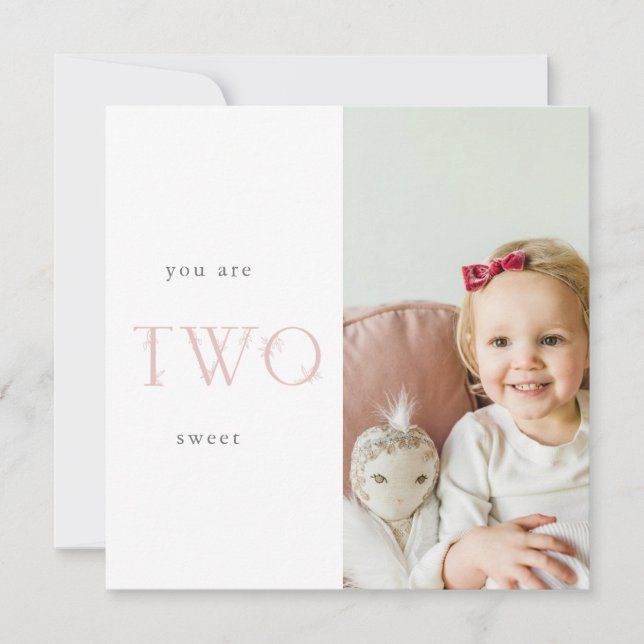 Carte deuxième anniversaire (Devant)