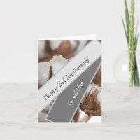 Deuxième anniversaire avec le plante de coton