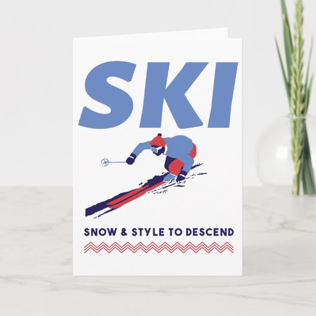 Carte Dévaler Les Pistes Avec Style  (Devant)