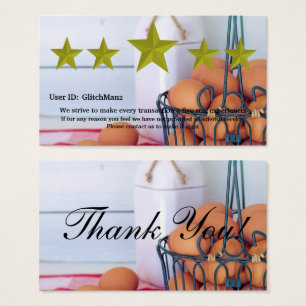 Carte d'évaluation cinq étoiles multiplateforme