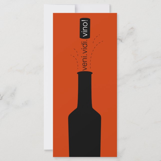 Carte d'évaluation de dégustation de vin (Devant)