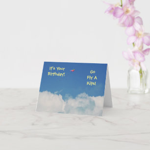 CARTE "DEVENIR UN HUMOUR D'ANNIVERSAIRE PLUS ÂGÉ, ALLEZ 