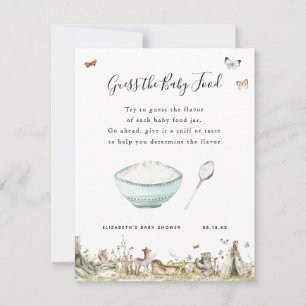 Carte Devinez la nourriture pour bébé   Jeu de baby show