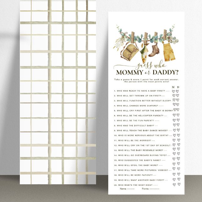 Carte Devinez Maman Ou Papa Petit Pêcheur Petit Pêcheur  (Créateur téléchargé)