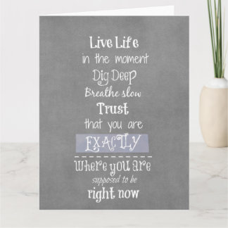 Carte Devis de vie inspirationnelle