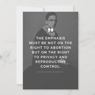 Carte Devis Pro Choice Ruth Bader Ginsburg