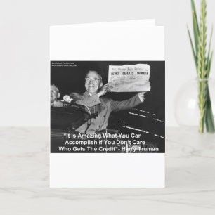 Carte Dewey Bats Truman Cadeaux Drôles T-Shirts Boutons