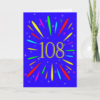 Carte d'explosion 108e anniversaire