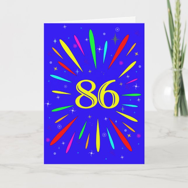 Carte d'explosion du 86e anniversaire (Devant)