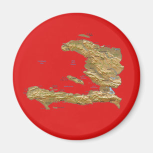Carte d'Haïti Magnet