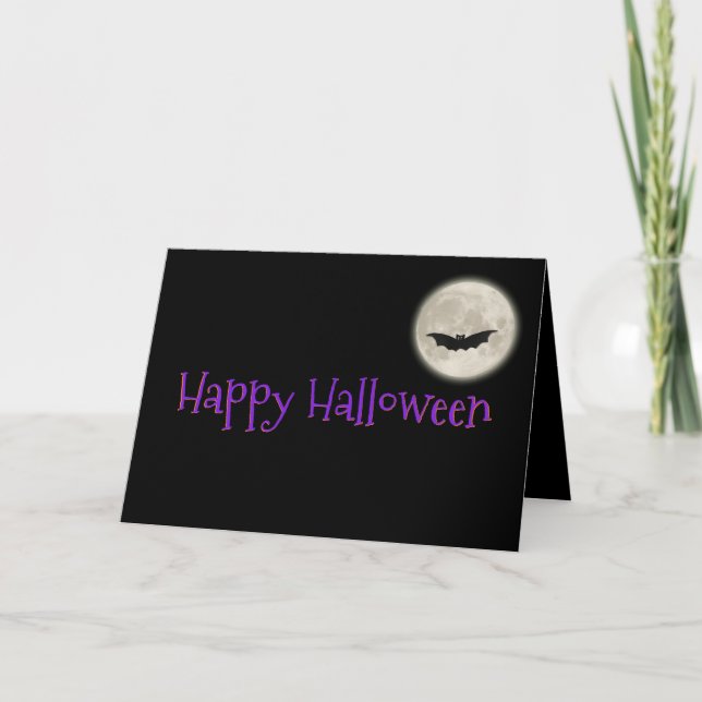 Carte d'Halloween avec/Funny mignonne chiot Basset (Devant)
