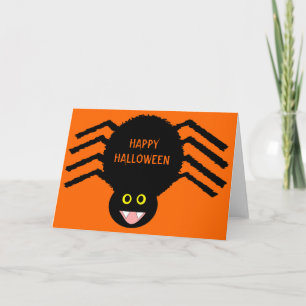 Carte d'Halloween Black Spider