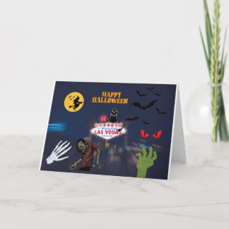 Carte d'Halloween de Las Vegas