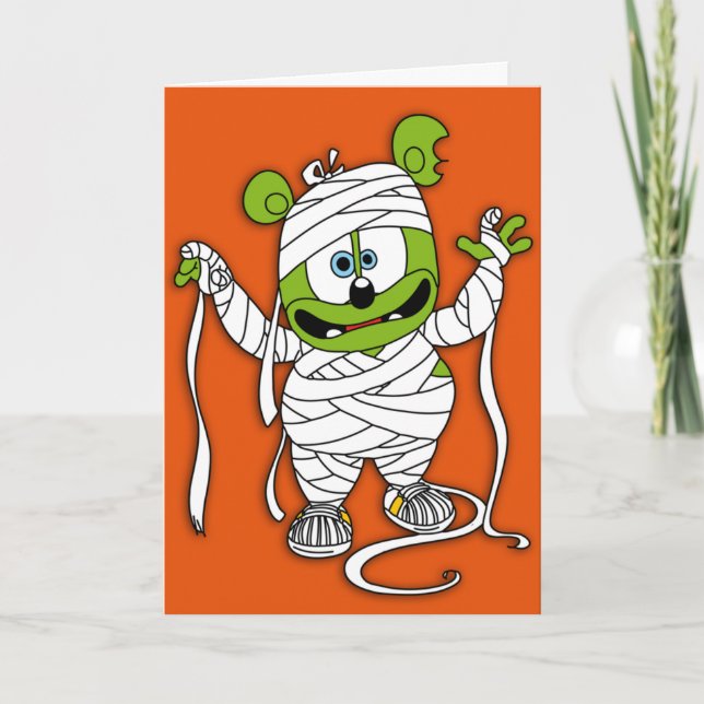 Carte d'Halloween Gummibär Mummy (Devant)