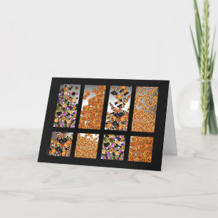 Carte d'Halloween pour bonbons ou bonbons
