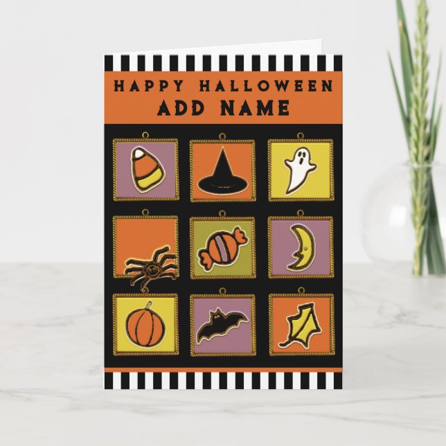 Carte d'Halloween pour enfant personnalisée (Devant)