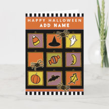 Carte d'Halloween pour enfants personnalisée