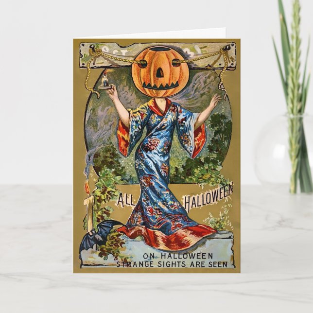 Carte d'Halloween Retro Strights (Devant)
