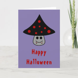 Carte d'Halloween Vampire Champignons