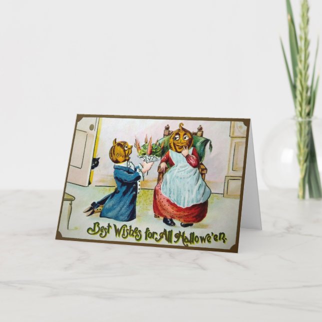 Carte d'Halloween Victorale Meilleures Voix (Devant)