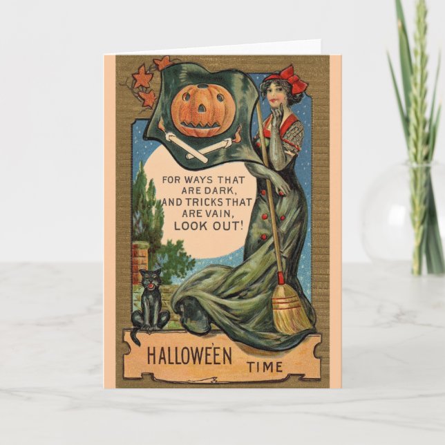 Carte d'Halloween Victorian Dark Ways Vain Tricks (Devant)