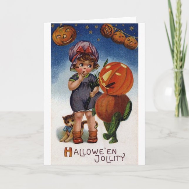 Carte d'Halloween vintage Hallowe'en Jollity (Devant)