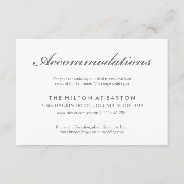 Carte d'hébergement rose en rose (Devant)