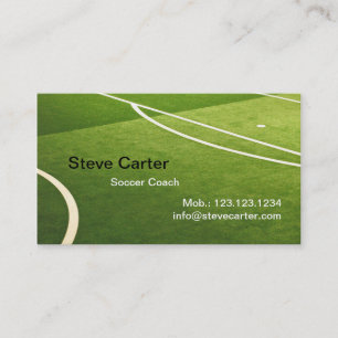 Carte d'herbe verte du football, d'entraîneur de