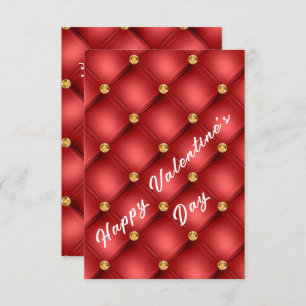 Carte d'Heureuse Sainte-Valentin Tufted Gold Red D